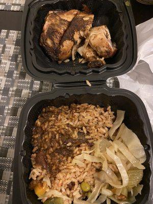 Small Jerk Chicken plate