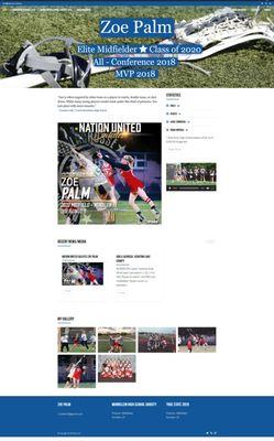 Athlete Profile Website | 1-Sport Athlete