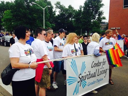 Supporting our local LGBTQ community at Dayton's Pride Parade and Festival 2015.