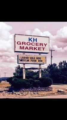 KH Grocery sign