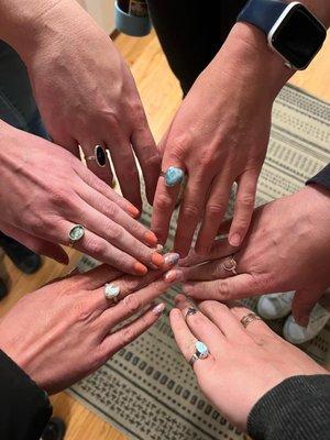 The rings my friends and I made