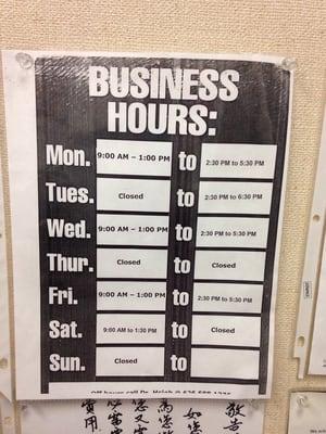 Business Hours