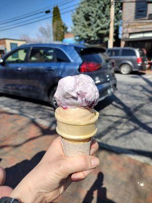 Blueberry and vegan cinnamon