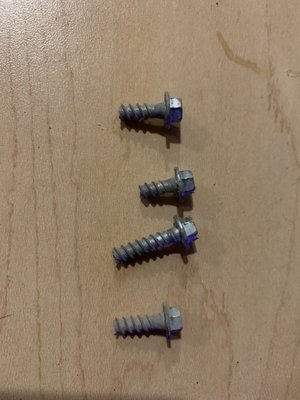 These are the screws that snapped away from our eaves and the gutter.