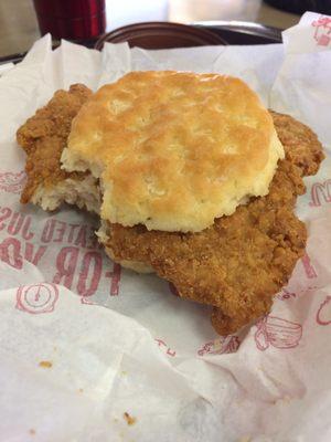 largest Chicken Biscuit I've seen at McD's