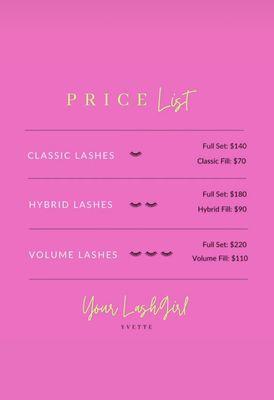 Price List