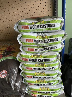 Worm castings