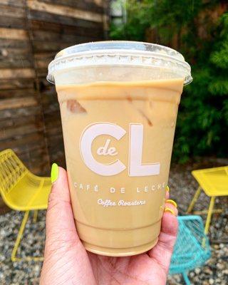 Iced horchata con espresso w/ oatmilk. IG @jaycee_eats_la