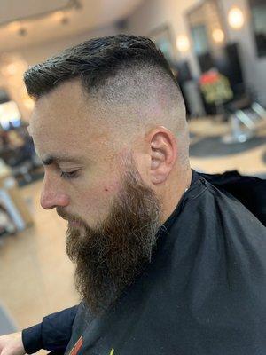 High razor fade