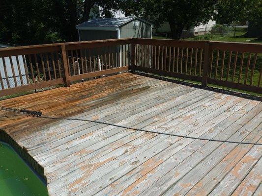 Before pics of Refinishing a deck