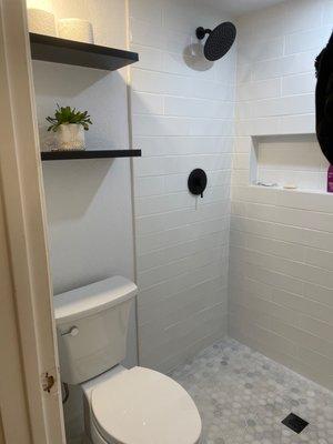 A little glimpse of my new, spa-like shower & toilet!