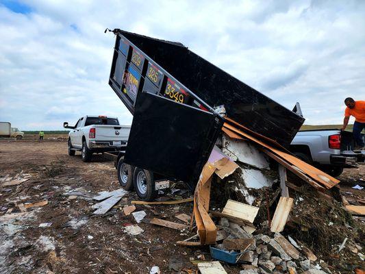 15 yard dumpster, Merced landfill.