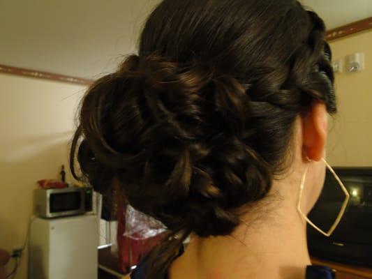 amazing braid and up-do by Amber