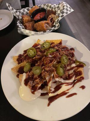 BBQ pulled pork nachos