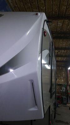 This is the completed repair on the Coachmen RV from Hunter RV in Sapulpa.