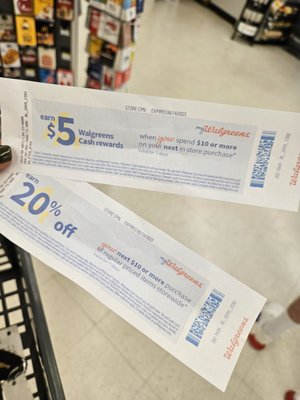 6'8'2023 Walgreens has done it again w the "EARN" coupons . Thought I was getting this $5 & 20% now.