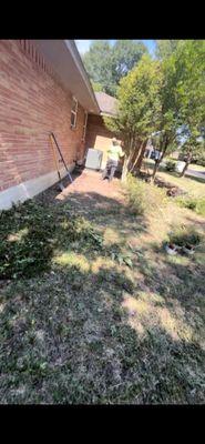 Here is a before photo of the flower bed before we begin the process.