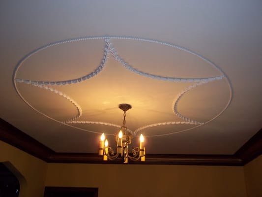 Decorative plaster ceiling