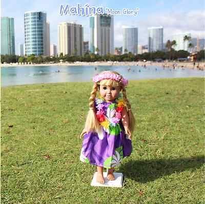 Hawaiian Doll Clothes-Mahina, 18inch Doll Dress, American Girl Doll Clothes