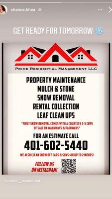 PRIME RESIDENTIAL MANAGEMENT