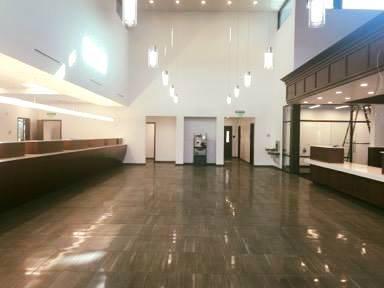 Top Mops Cleaning Services leaves no corner untouched, ensuring every inch of this bank lobby shines with professionalism and cleanliness.