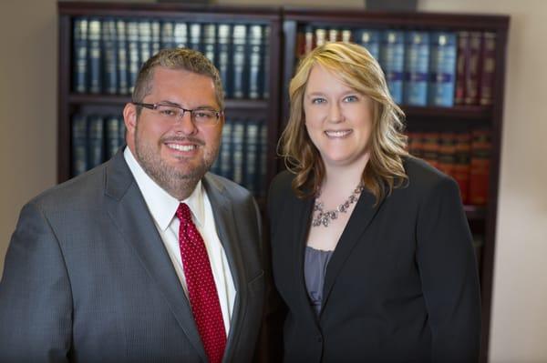 Attorneys Shawn Hamp and Virginia Crews.