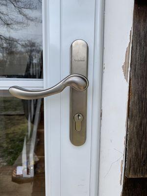 Andersen storm door lock HARDWARE