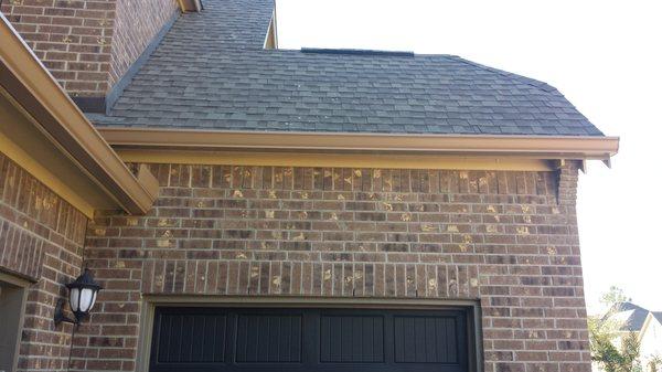 Upper elevation 5" gutter install.