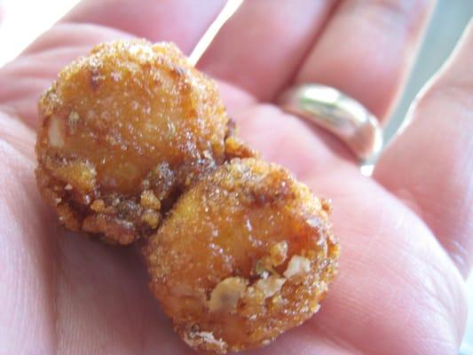 Honey roasted macadamia nuts with garlic, chile and spices.