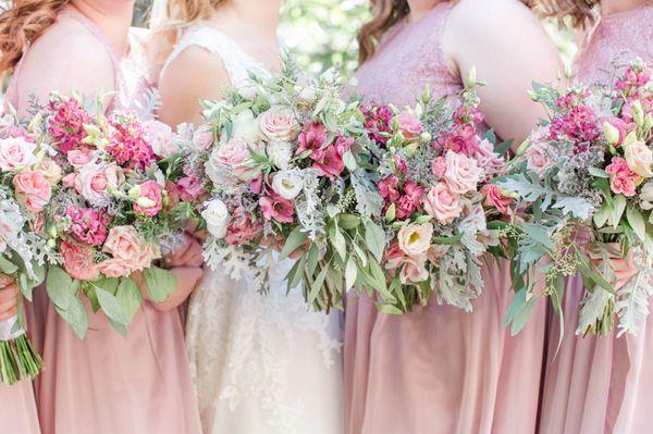 Wedding, Bridal Party Bouquets