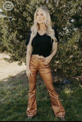 Metallic jeans