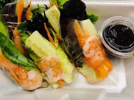 Shrimp salad rolls