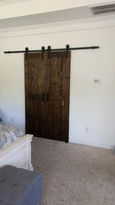 Barn style door install