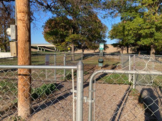 Entry section for double dog park