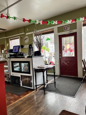 Front door and register.