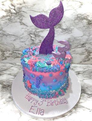 Mermaid birthday cake