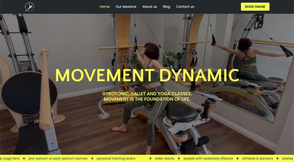 Movement Dynamic Studio with custom video background