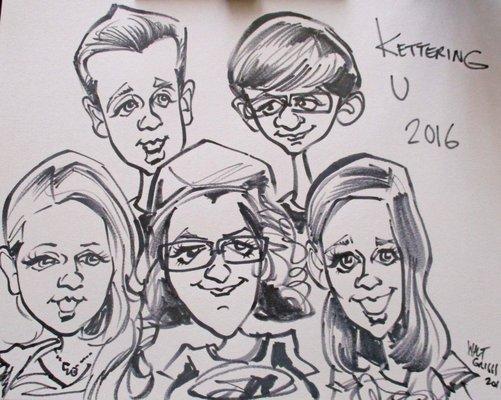 Kettering University-Group Caricatures !