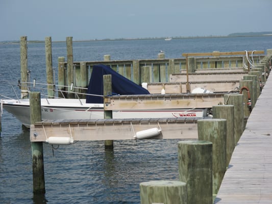 Boat slips renovated in 2012.