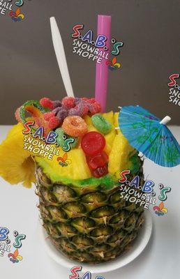 Pineapple Paradise Snowball with Candy Craze