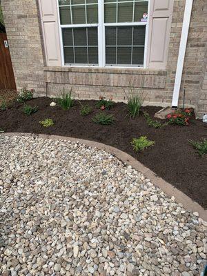 Updated flower bed