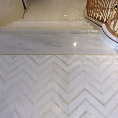 New Ravenna's "Raj" is a favorite of ours here at Renaissance Tile & Bath. See the beautiful install at Jimmy Choo!