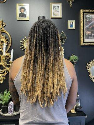 Lightened dreadlocks