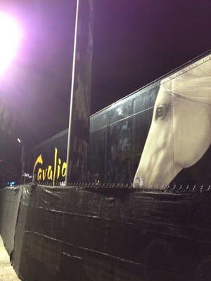 Trailer wrap at Cavalia