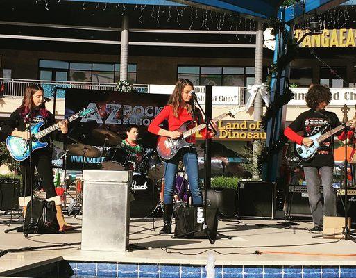 Firestorm, one of our bands from the School performing at Odysea in the Desert.