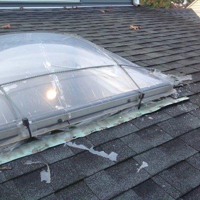 Broken Acrylic Skylight