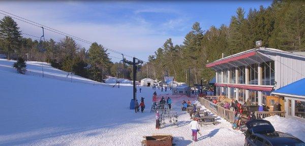 Outdoor Deck at the Base of the Mountain