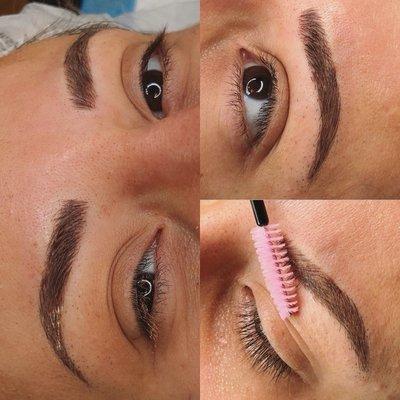 Microblading with shading