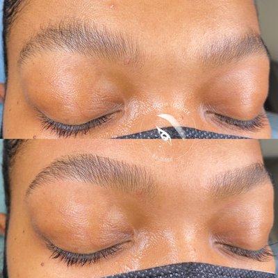 Brow shaping!