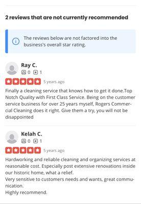 Two real customer reviews not being shown.